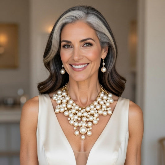 Pearl Illusion Necklace Set