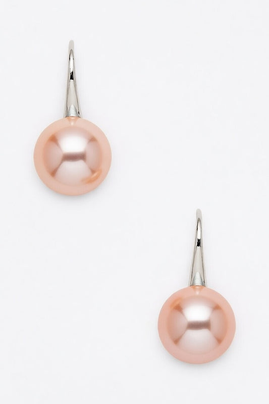 Minimalist 10 mm Pearl Drop Earrings