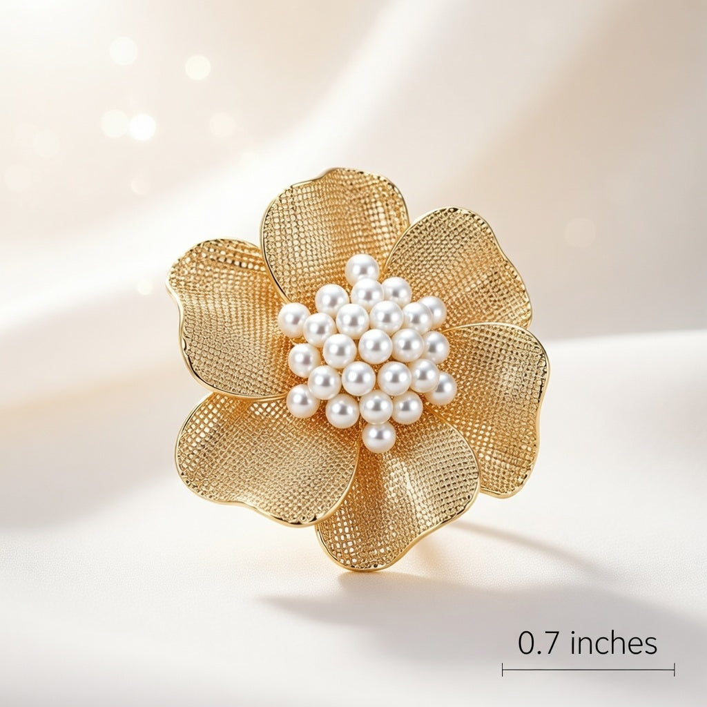 Golden Blume Statement Ring 18K Gold