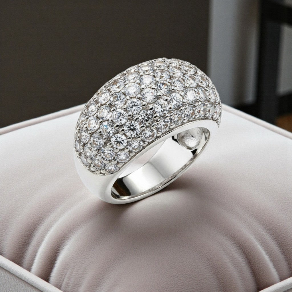 Cosmic Glow Fashion Cocktail Ring