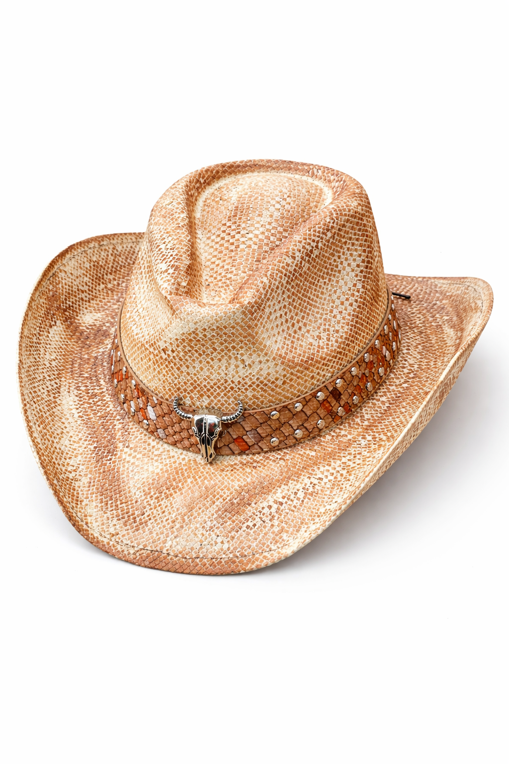 Faded Rancher Cowboy Hat in Denim & Rosewood