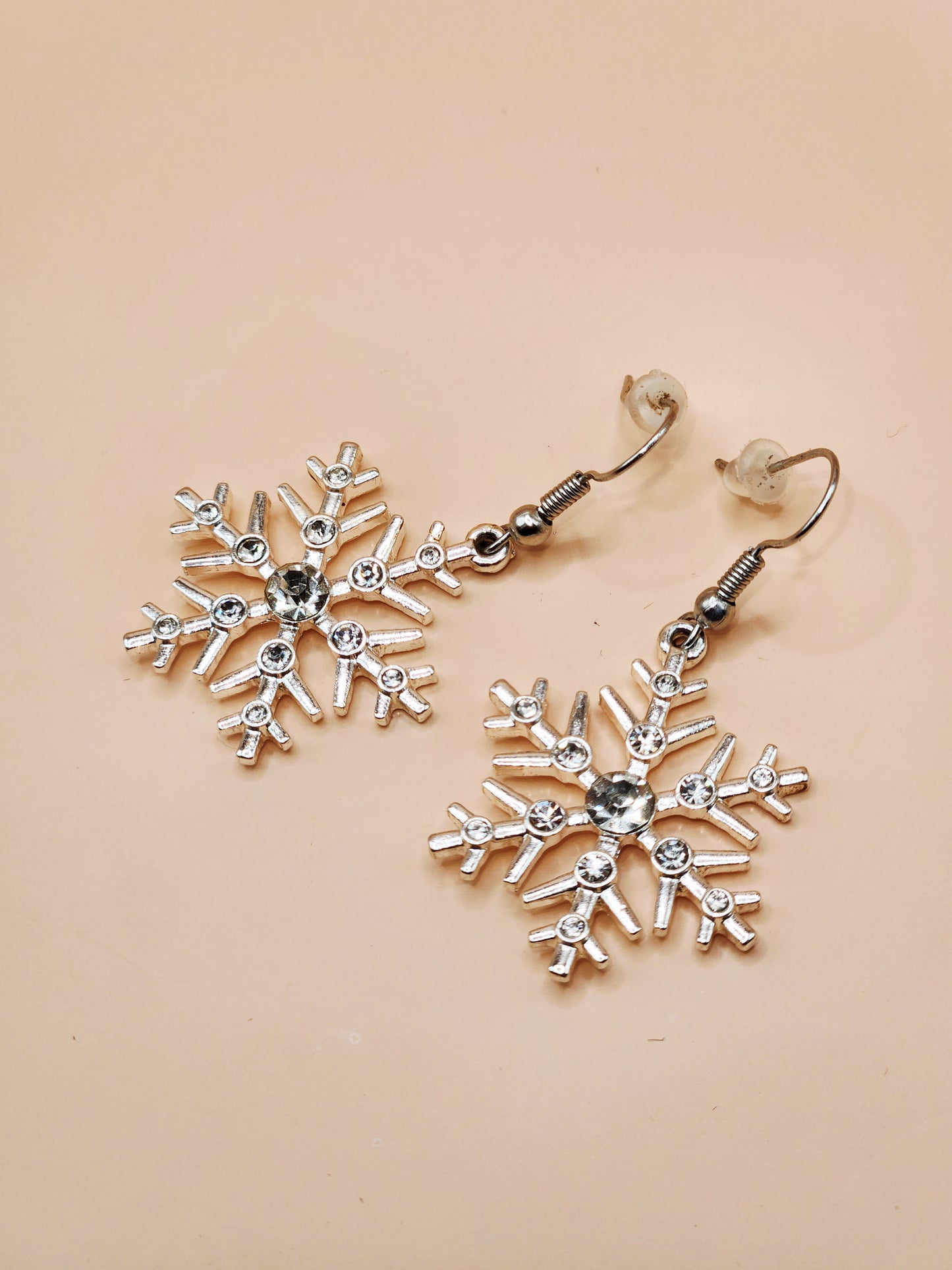Holiday Snowflake Dangle Earrings