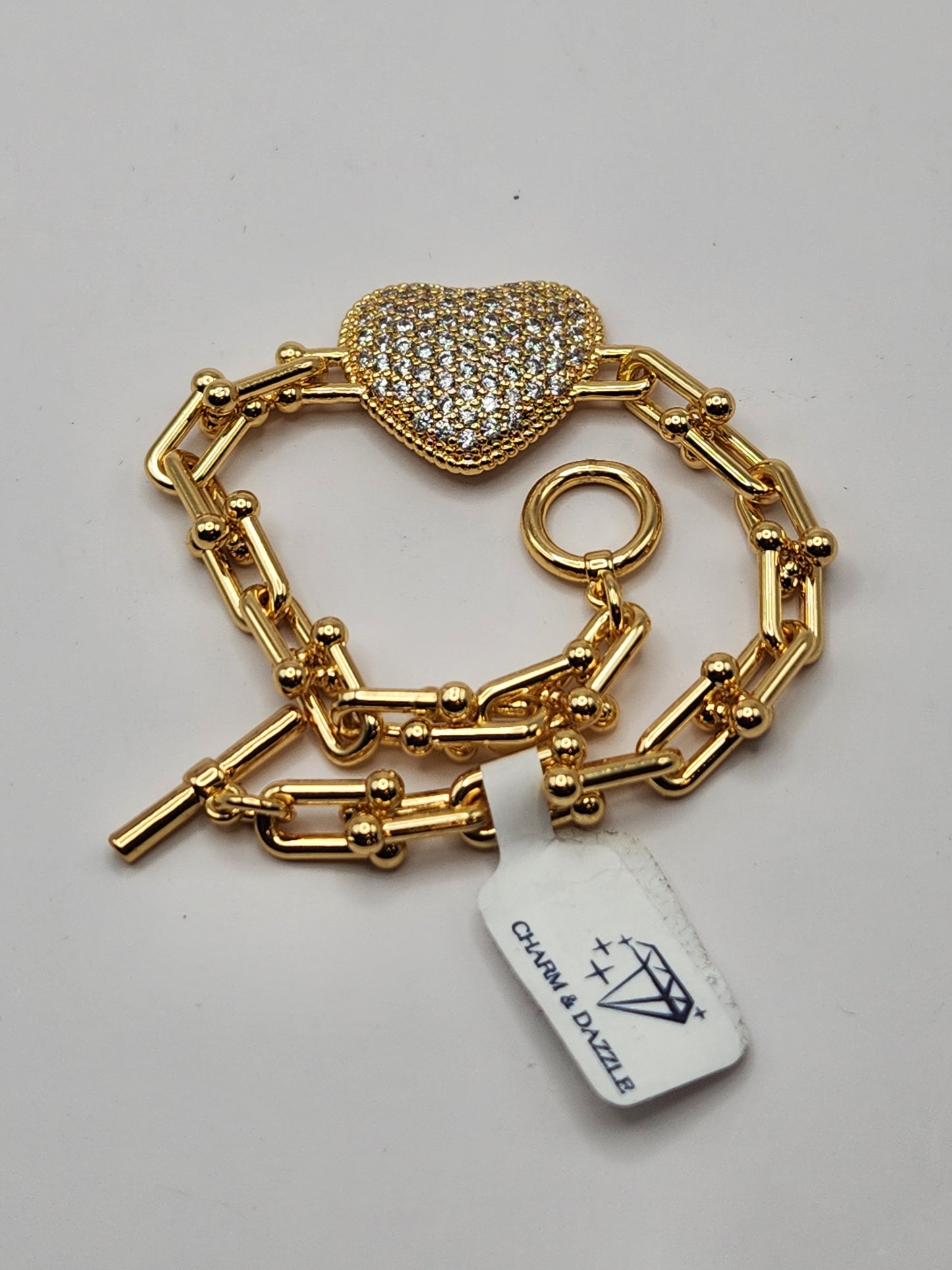 Twinkling Heart Charm Bracelet