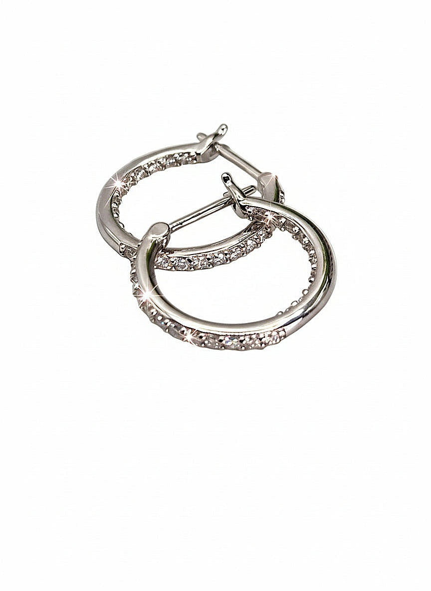 Celeste Moissanite Hoop Earrings