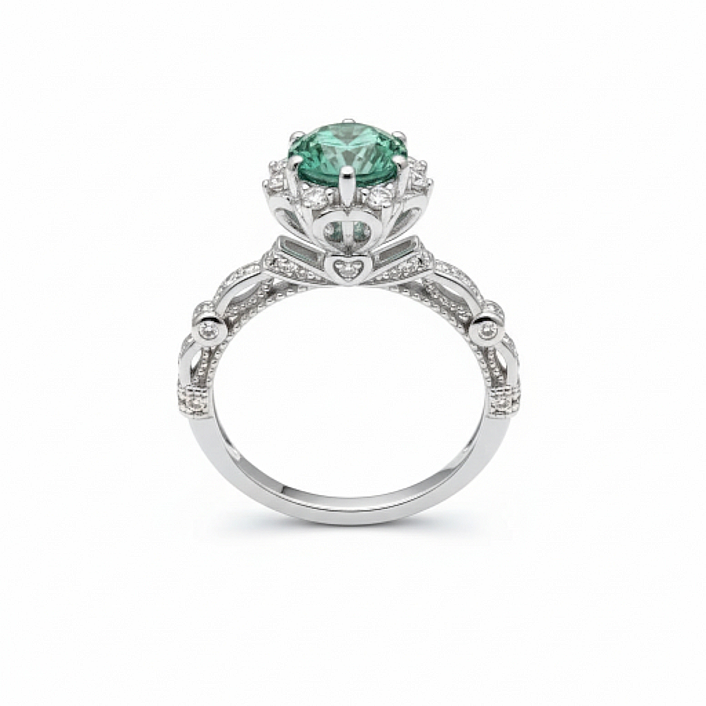 Georgian Moissanite Ring S925