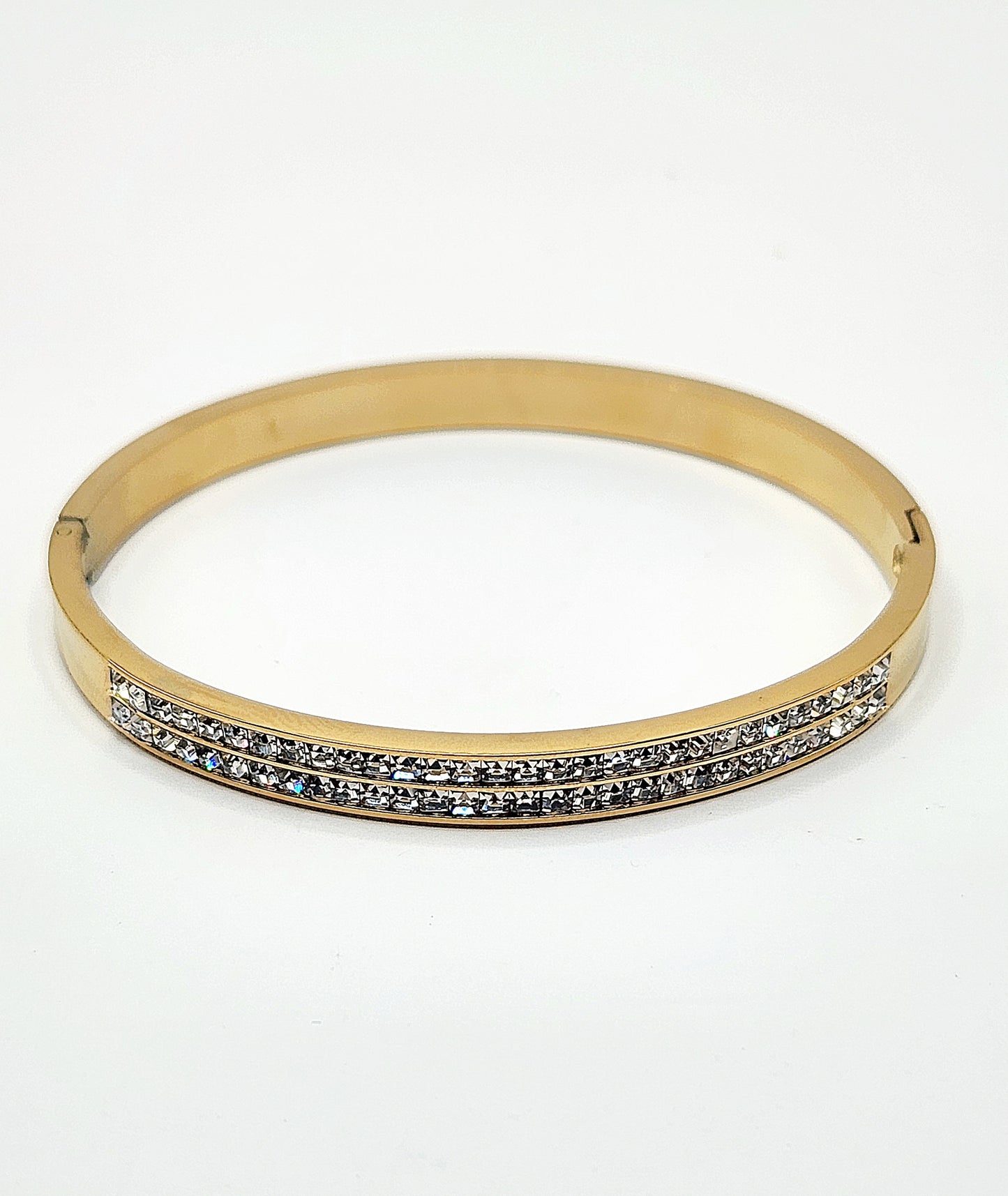 Crystal Paved Hinged Bracelet