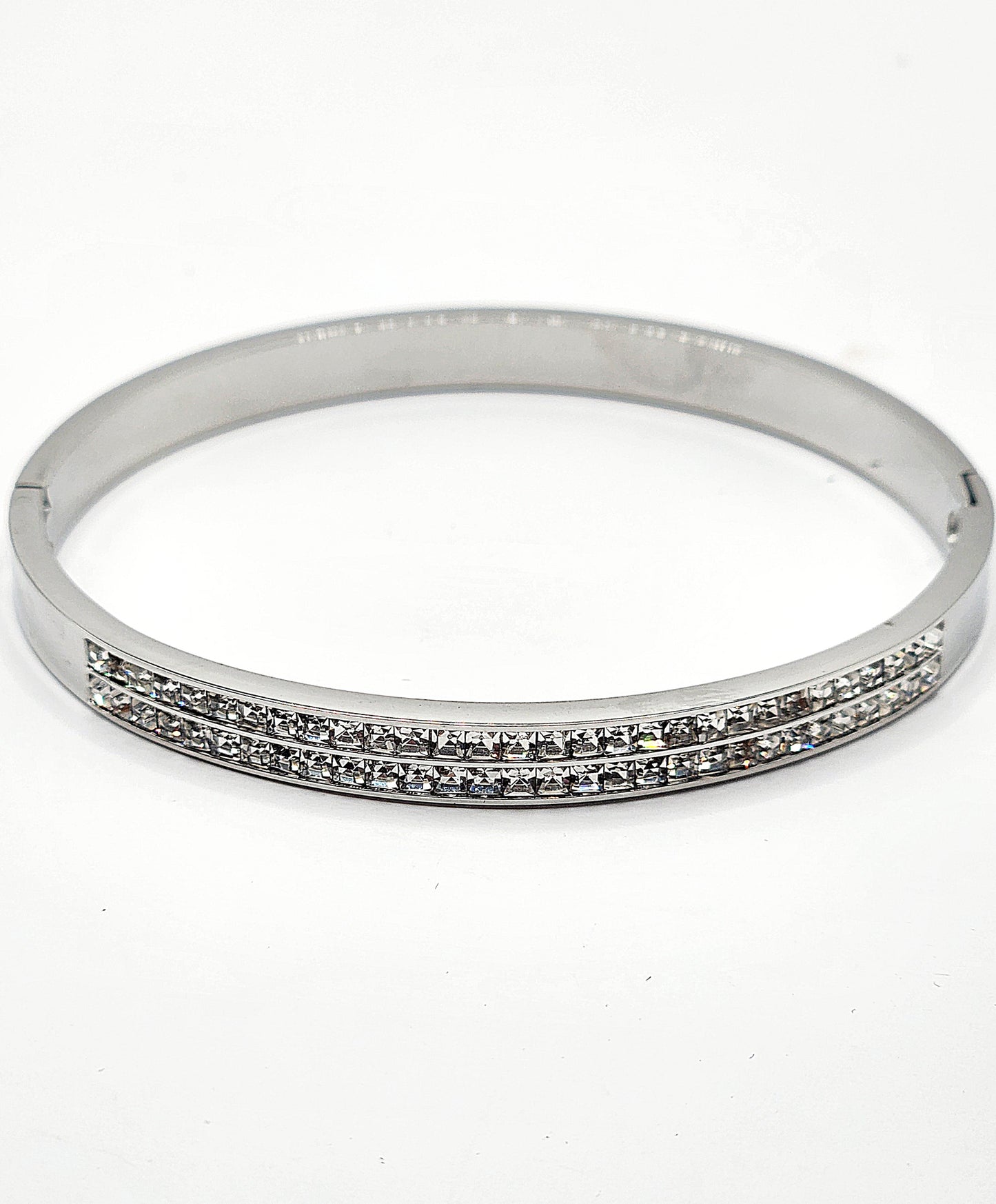 Crystal Paved Hinged Bracelet