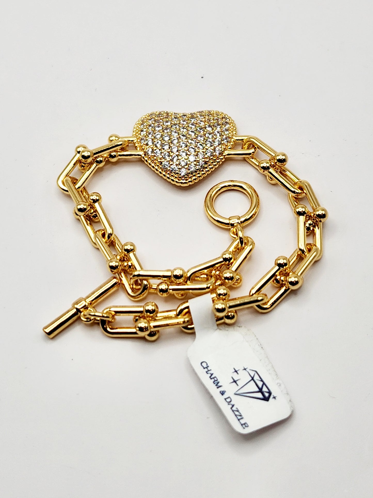 Twinkling Heart Charm Bracelet
