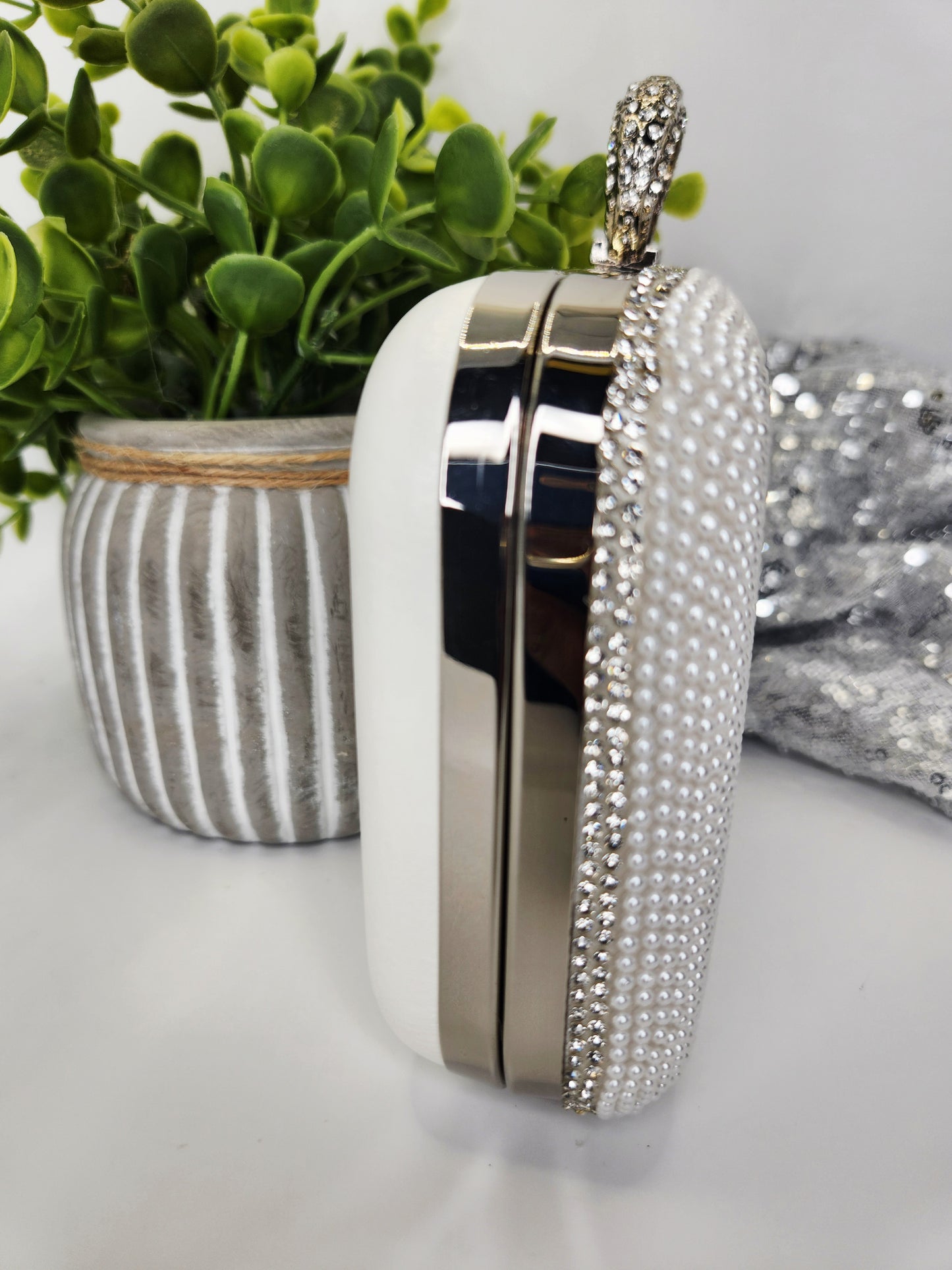 “I Do” Pearl Bridal Clutch – Wedding Clutch for Brides